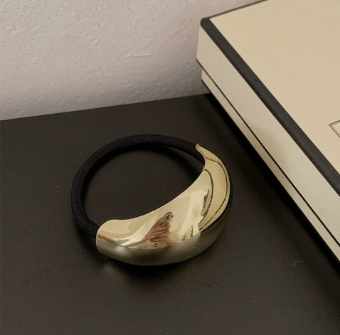 Voluminous Gold-Accented Hair Bands