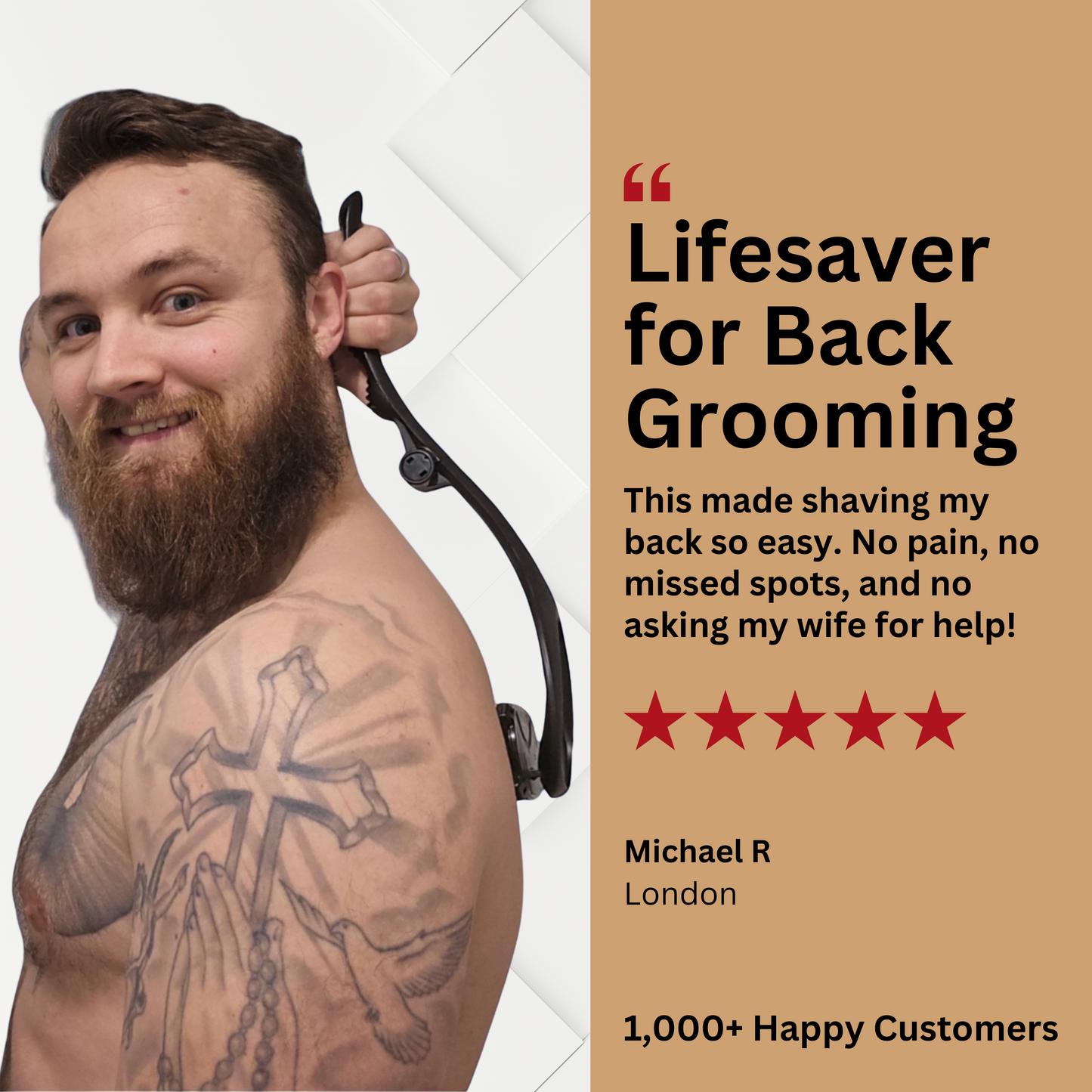 Effortless Back Grooming Shaver