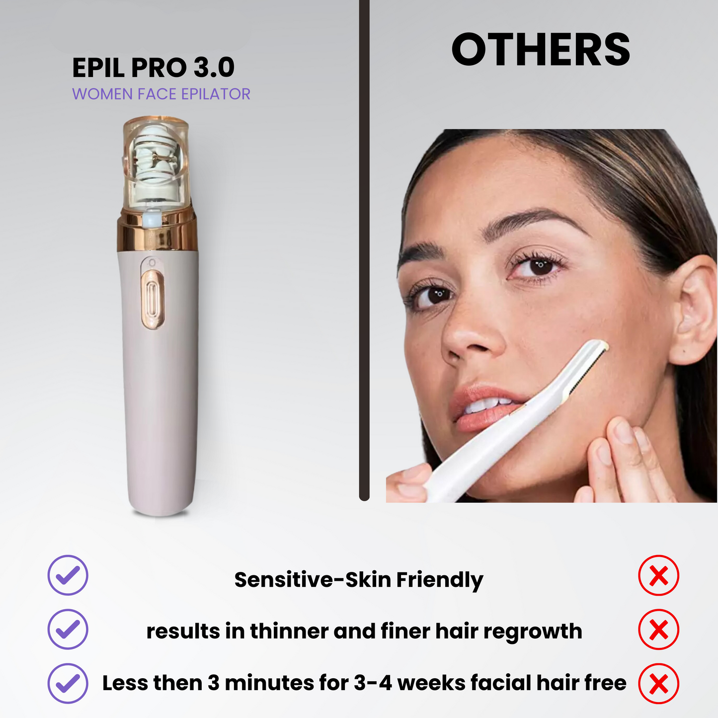 EPIL PRO 3.0 - Effortless Epilation for Long-Lasting Smooth Skin