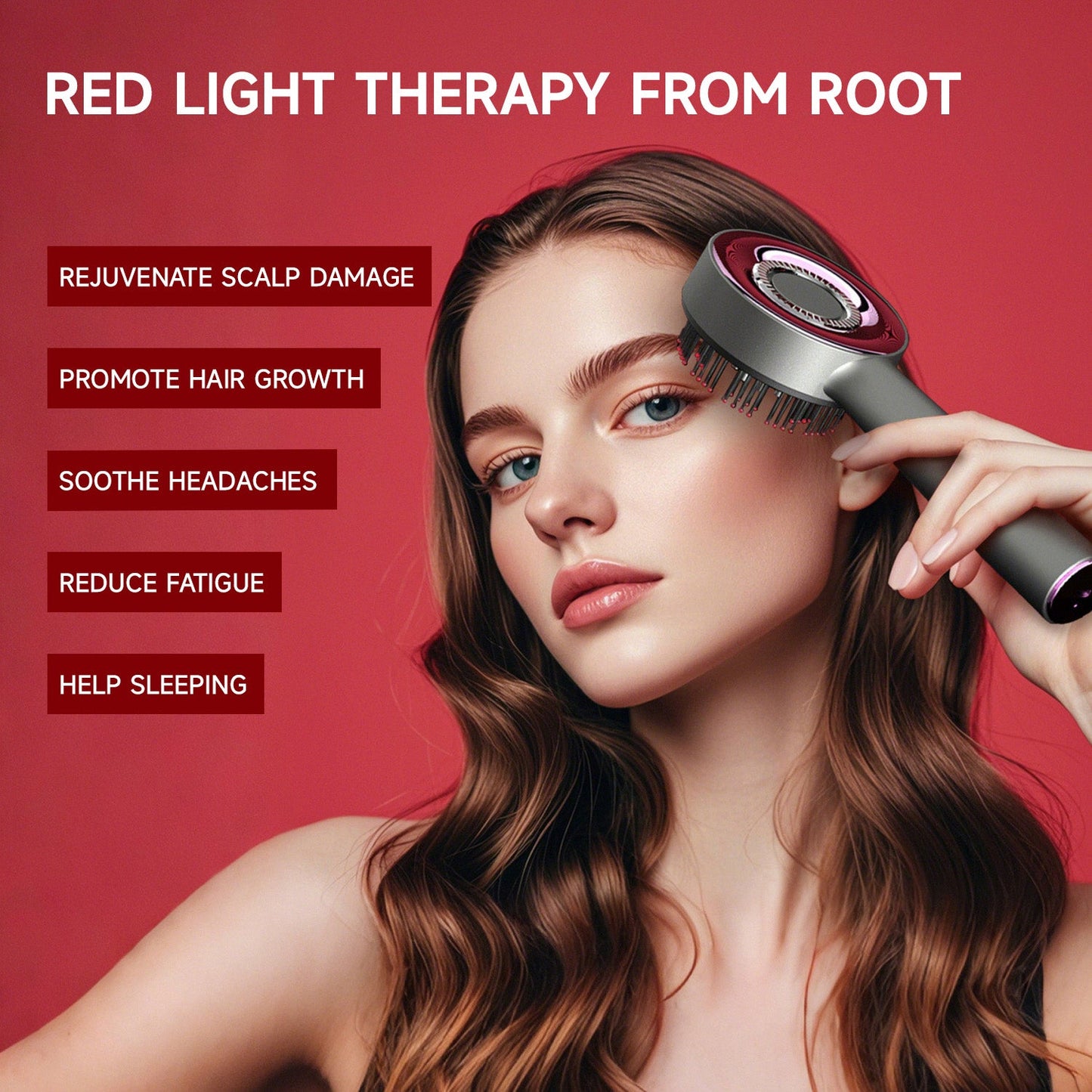 Red Light Comb for Fuller Hair