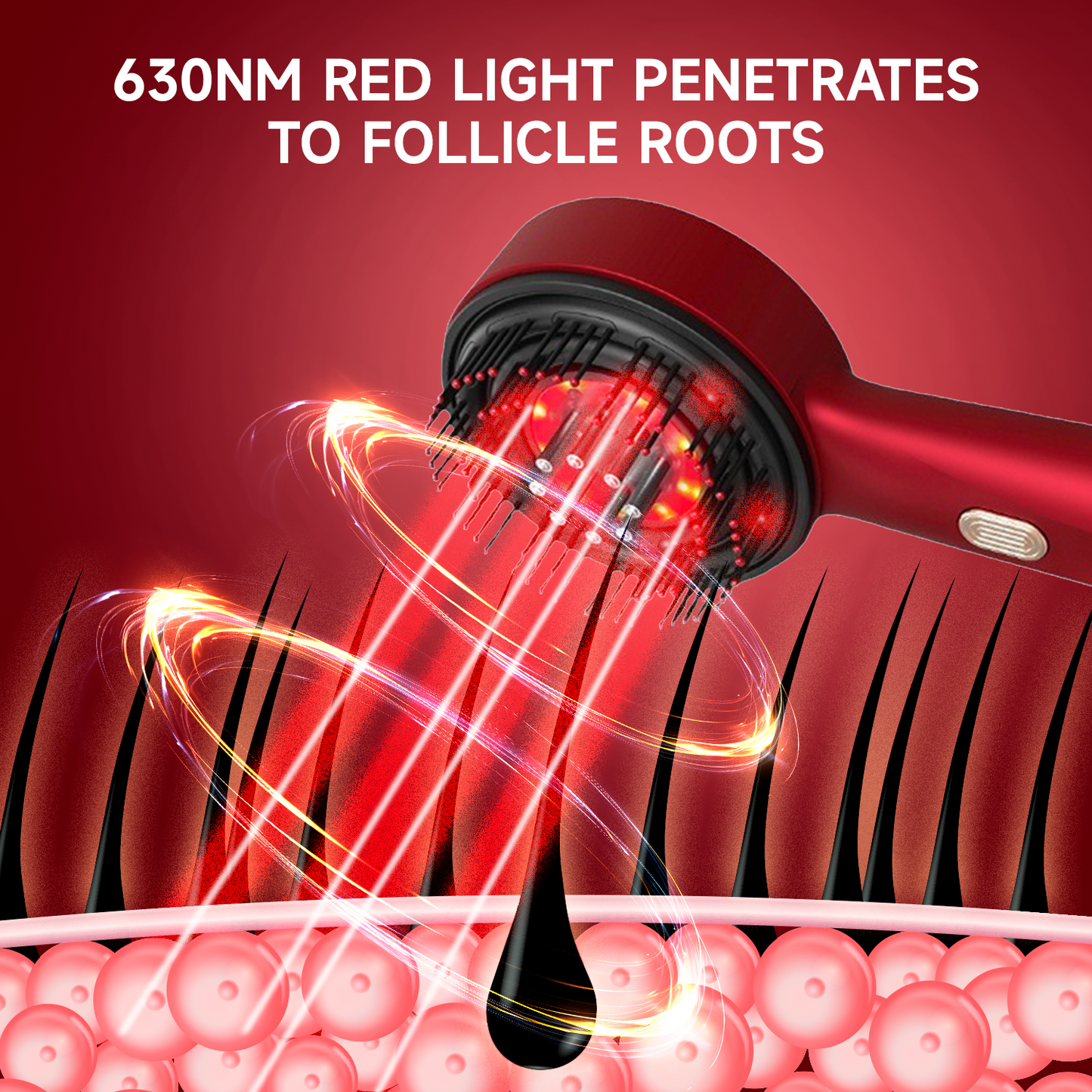 Red Light Comb for Fuller Hair