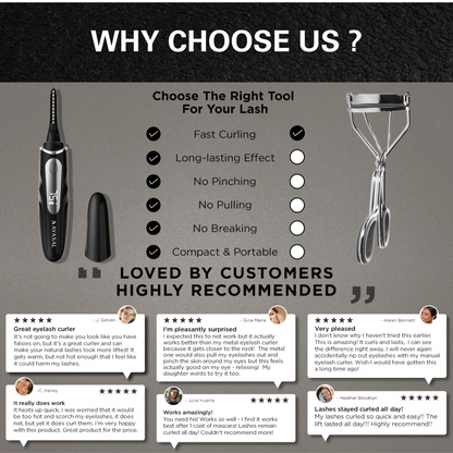 Effortless Curl: Quick Heat Eyelash Curler