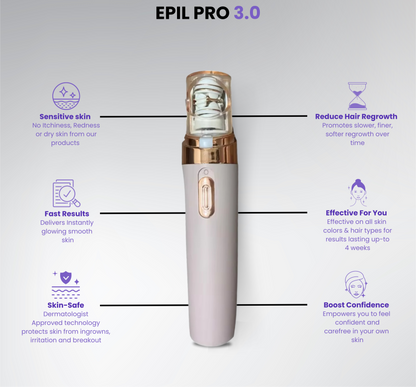 EPIL PRO 3.0 - Effortless Epilation for Long-Lasting Smooth Skin