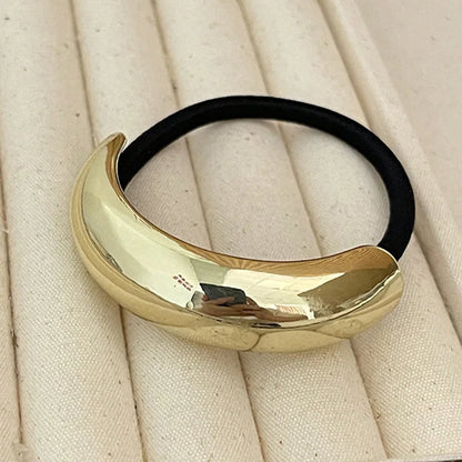 Voluminous Gold-Accented Hair Bands